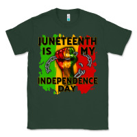 Sports Green juneteenth is my independence day cowgirl Classic Tee - CowGirlArtShop