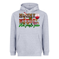 Heather Grey mommy needs her jingle juice Heavyweight Hoodie - AdoDesignShop