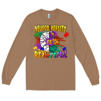 Toasted Coconut Neurodiversity Is Beautiful Long Sleeve Tee - FaDigitalArtStudio