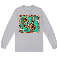 Moon Dust leo turquoise cowhide Long Sleeve Tee - RanaPortraitStore