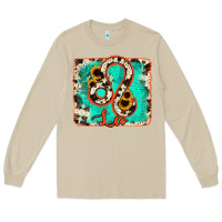 Mushroom leo turquoise cowhide Long Sleeve Tee - RanaPortraitStore