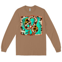 Toasted Coconut leo turquoise cowhide Long Sleeve Tee - RanaPortraitStore
