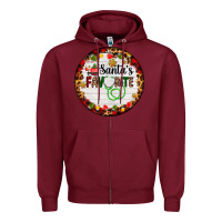 Burgundy santa's favorite custom medical occupation Zipper Hoodie - AdoDesignShop