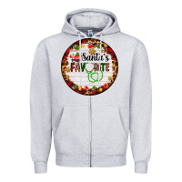 Heather Grey santa's favorite custom medical occupation Zipper Hoodie - AdoDesignShop