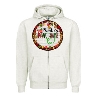 Oatmeal Heather santa's favorite custom medical occupation Zipper Hoodie - AdoDesignShop