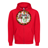 Red santa's favorite custom medical occupation Zipper Hoodie - AdoDesignShop