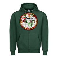 Sports Green santa's favorite custom medical occupation Zipper Hoodie - AdoDesignShop