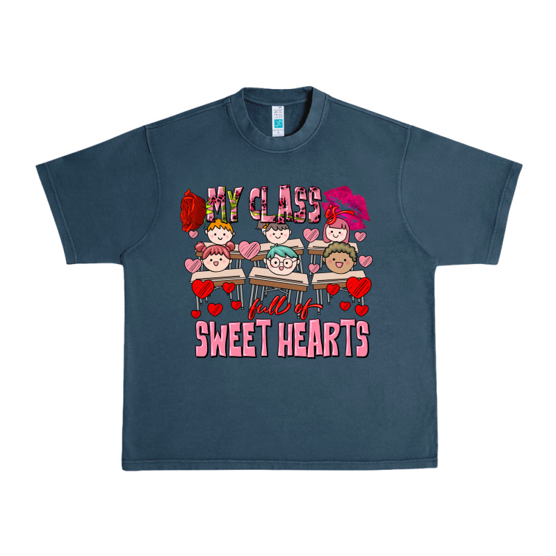 Valentine's Day My Class Is Full Of Sweet Hearts Urban Heavy Tee by FaDigitalArtStudio | Teevron