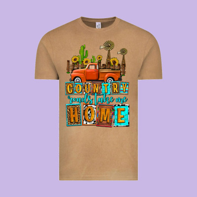 Country Roads Take Me Home Olivia Vintage Tee Designed By Oliviacreatesart
