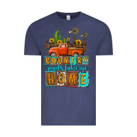 Vintage Denim country roads take me home olivia Vintage Tee - OliviaCreatesArt
