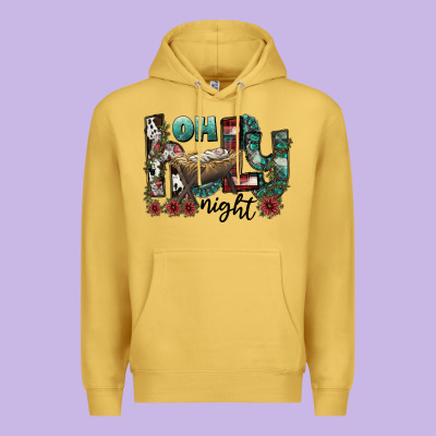 Oh Holy Night Premium Hoodie Designed By Cowhidedigitalart