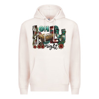 Pale Pink oh holy night Premium Hoodie - CowhideDigitalArt