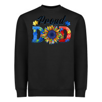 Black proud dad autism Heavyweight Sweatshirt - BarkalooDesign