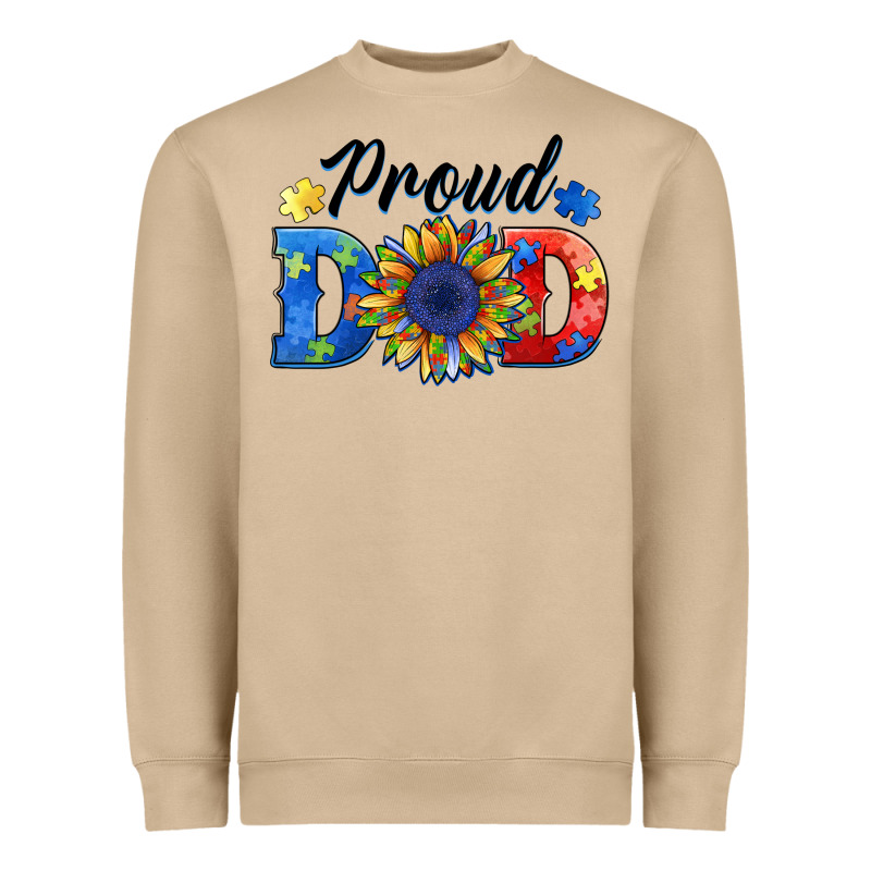 Proud Dad Autism Heavyweight Sweatshirt by BarkalooDesign | Teevron