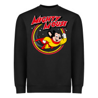 Black the mighty mouse Heavyweight Sweatshirt - InspiraDesign