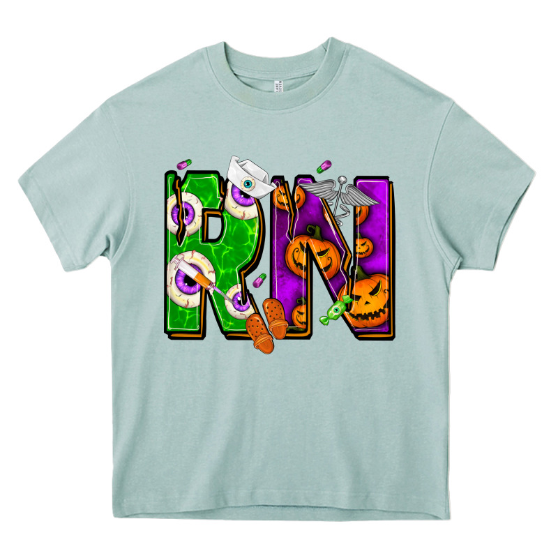 Halloween Rn Registered Nurse Heavy Core Tee by NancyCooperArtShop | Teevron