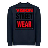 Navy VISION STREET WEAR Heavyweight Sweatshirt - InspiraDesign