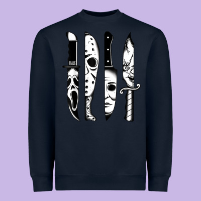 Knives Horror Movie Friday Halloween Horror Goth Evil T Shirt Heavyweight Sweatshirt Designed By Inspiradesign