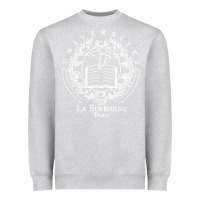 Heather Grey Universite Paris La Sorbonne Heavyweight Sweatshirt - InspiraDesign