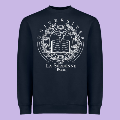 Universite Paris La Sorbonne Heavyweight Sweatshirt Designed By Inspiradesign