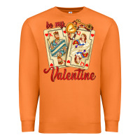 Carrot be my valentine with playing cards and key Premium Sweatshirt - AdoDesignShop