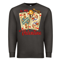 Smoke be my valentine with playing cards and key Premium Sweatshirt - AdoDesignShop