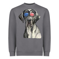 Storm great dane sunglasses american usa flag 4th of july fourth t shirt Heavyweight Sweatshirt - InspiraDesign