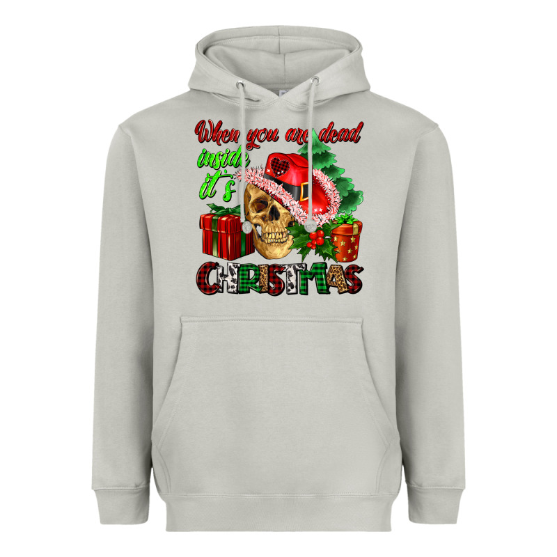 When You Are Dead Inside Its Christmas Heavyweight Hoodie by AdoDesignShop | Teevron