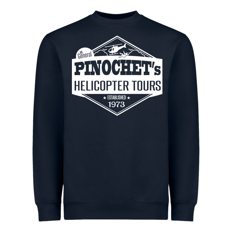 Pinochet Helicopter Tours Heavyweight Sweatshirt by InspiraDesign | Teevron
