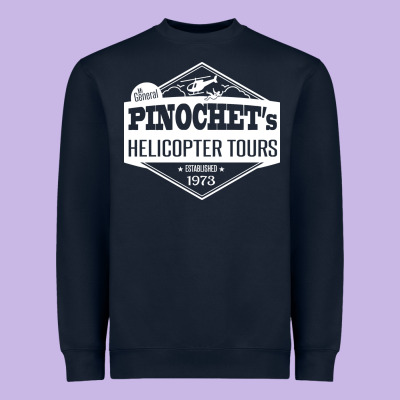 Pinochet Helicopter Tours Heavyweight Sweatshirt Designed By Inspiradesign