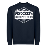 Navy Pinochet Helicopter Tours Heavyweight Sweatshirt - InspiraDesign