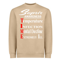 Mushroom Sepsis Awareness  Know Sepsis Signs  Sepsis Surviv Heavyweight Sweatshirt - InspiraDesign