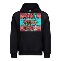 Black xoxo calf heifer Urban Hoodie - JahusDesignShop