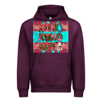 Mauve Wine xoxo calf heifer Urban Hoodie - JahusDesignShop