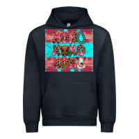 Navy xoxo calf heifer Urban Hoodie - JahusDesignShop