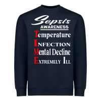 Sepsis Awareness  Know Sepsis Signs  Sepsis Surviv Heavyweight Sweatshirt | Teevron