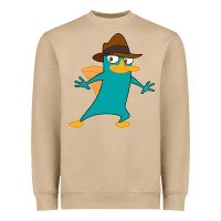 Mushroom Perry The Platypus Heavyweight Sweatshirt - InspiraDesign
