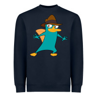 Navy Perry The Platypus Heavyweight Sweatshirt - InspiraDesign