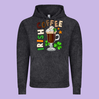 Irish Coffee St. Patrick's Day Vintage Hoodie Designed By Fadigitalartstudio