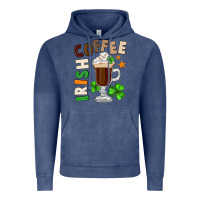 Vintage Denim Irish coffee St. Patrick's Day Vintage Hoodie - FaDigitalArtStudio