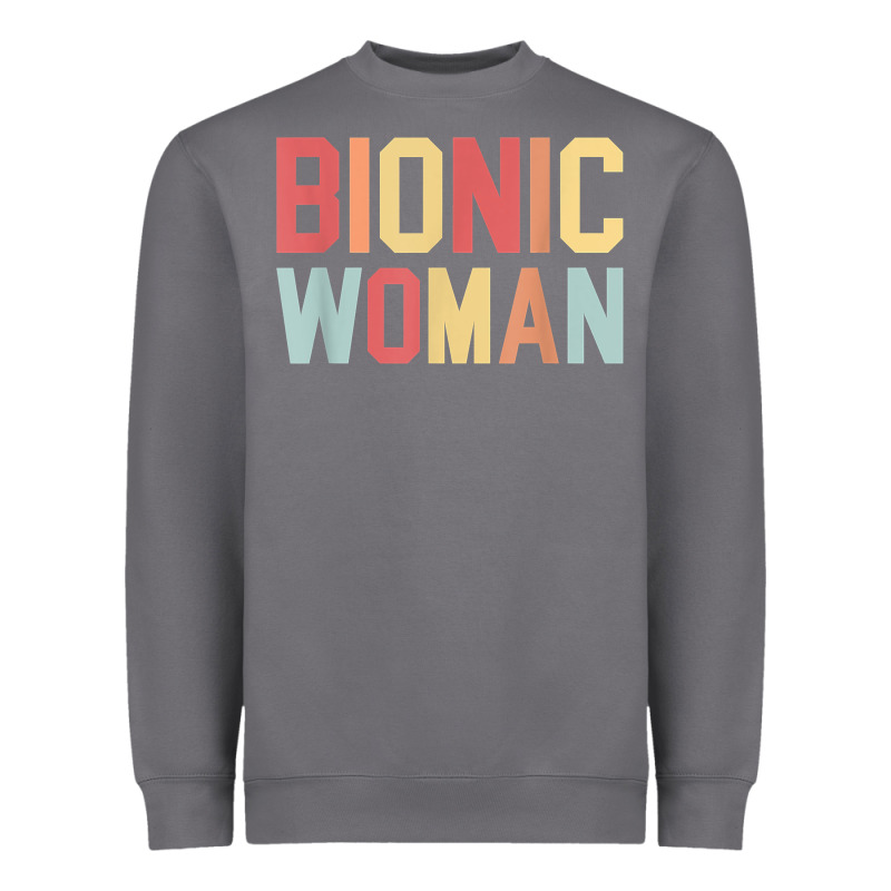 Bionic Woman Injury Accident Broken Hip Leg Arm Surgery T Shirt Heavyweight Sweatshirt by InspiraDesign | Teevron