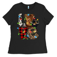 Black love cow gnomies Ladies Tee - CowGirlArtShop