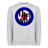 Heather Grey rock and roll Heavyweight Sweatshirt - InspiraDesign