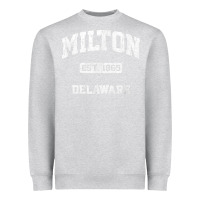 Heather Grey milton delaware de vintage state athletic style t shirt Heavyweight Sweatshirt - InspiraDesign