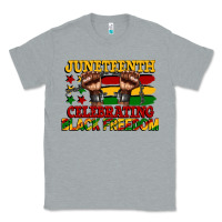 Heather Grey juneteenth celebrating black freedom Classic Tee - CowGirlArtShop