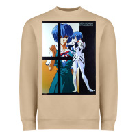 Mushroom Neon Genesis Evangelion Rei Ayanami Heavyweight Sweatshirt - InspiraDesign