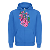 True Royal cancer boxing gloves with ribbon Zipper Hoodie - AdoDesignShop