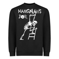 Black Hangmans Joke Heavyweight Sweatshirt - InspiraDesign