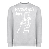 Heather Grey Hangmans Joke Heavyweight Sweatshirt - InspiraDesign