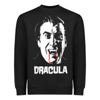 Black dracula vampire classic horror flick white t shirt Heavyweight Sweatshirt - InspiraDesign